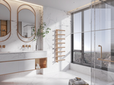 Rendering Zehnder Chime Decorative radiator Front view