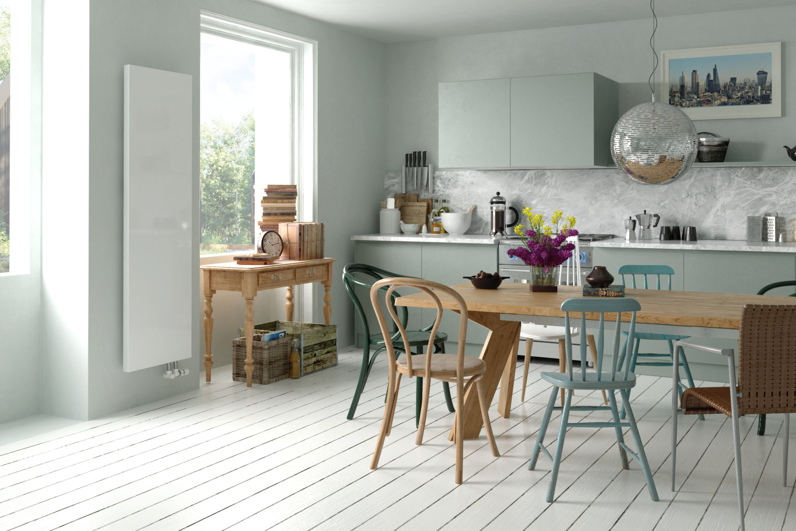 Timia, Milieu, Kitchen, hotwater operation