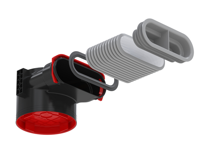 Zehnder_ComfoCase CLRF_OUT-CLRF-H100-TUB-FL51-RLC-L2600-SET Rendering Zehnder ComfoCase CLRF Comfortable indoor ventilation Angled view