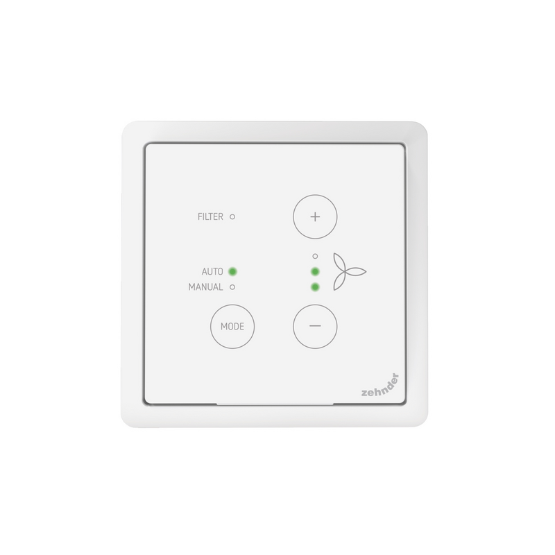 Cut-Out Zehnder ComfoSwitch C Comfortable indoor ventilation Front view