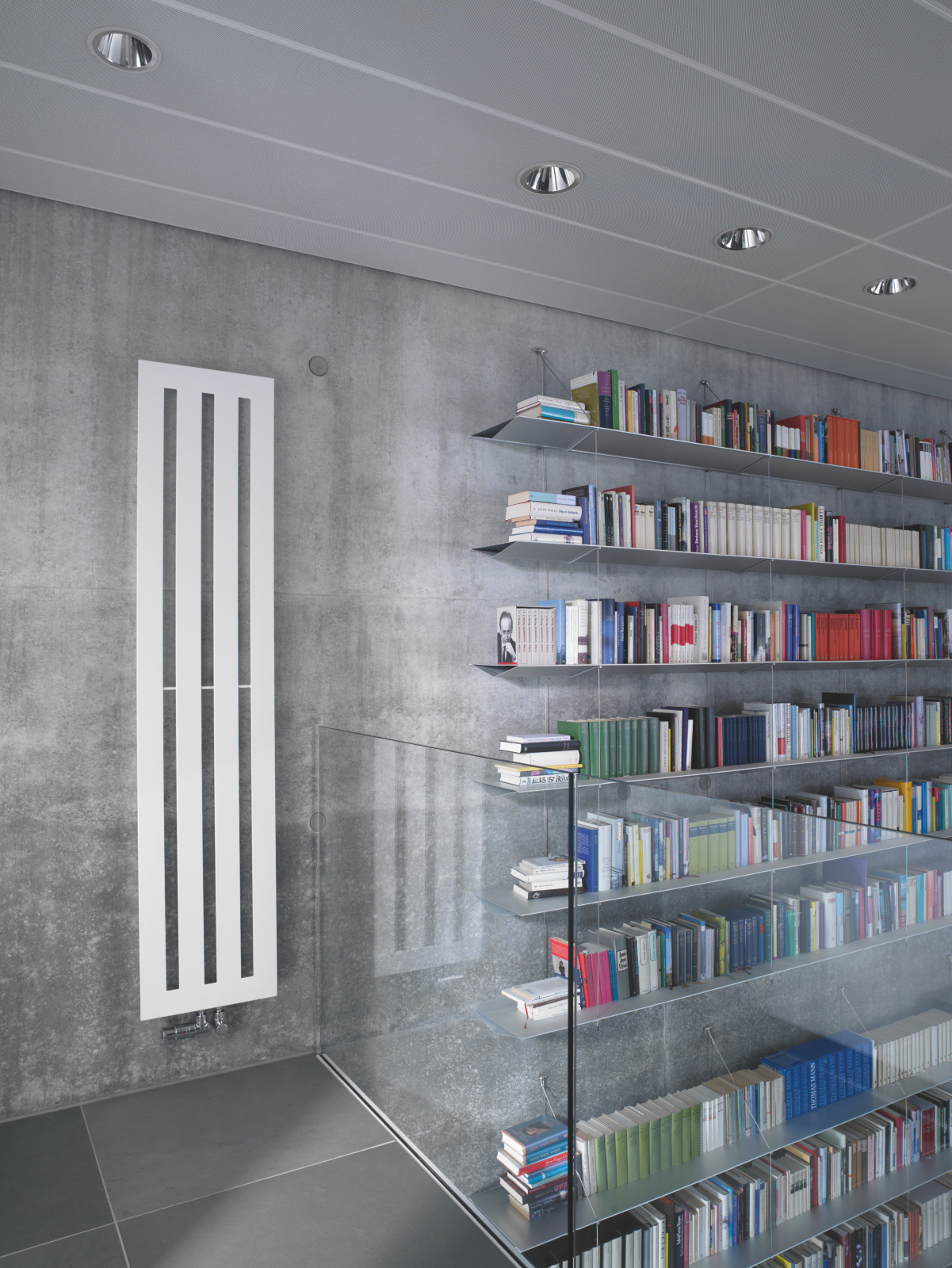 Zehnder_RAD_Metropolitan-HY_books Rendering Decorative radiator