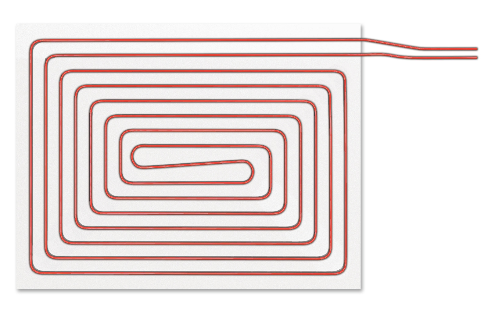 Cut-Out NIC Heating and cooling ceilings Front view