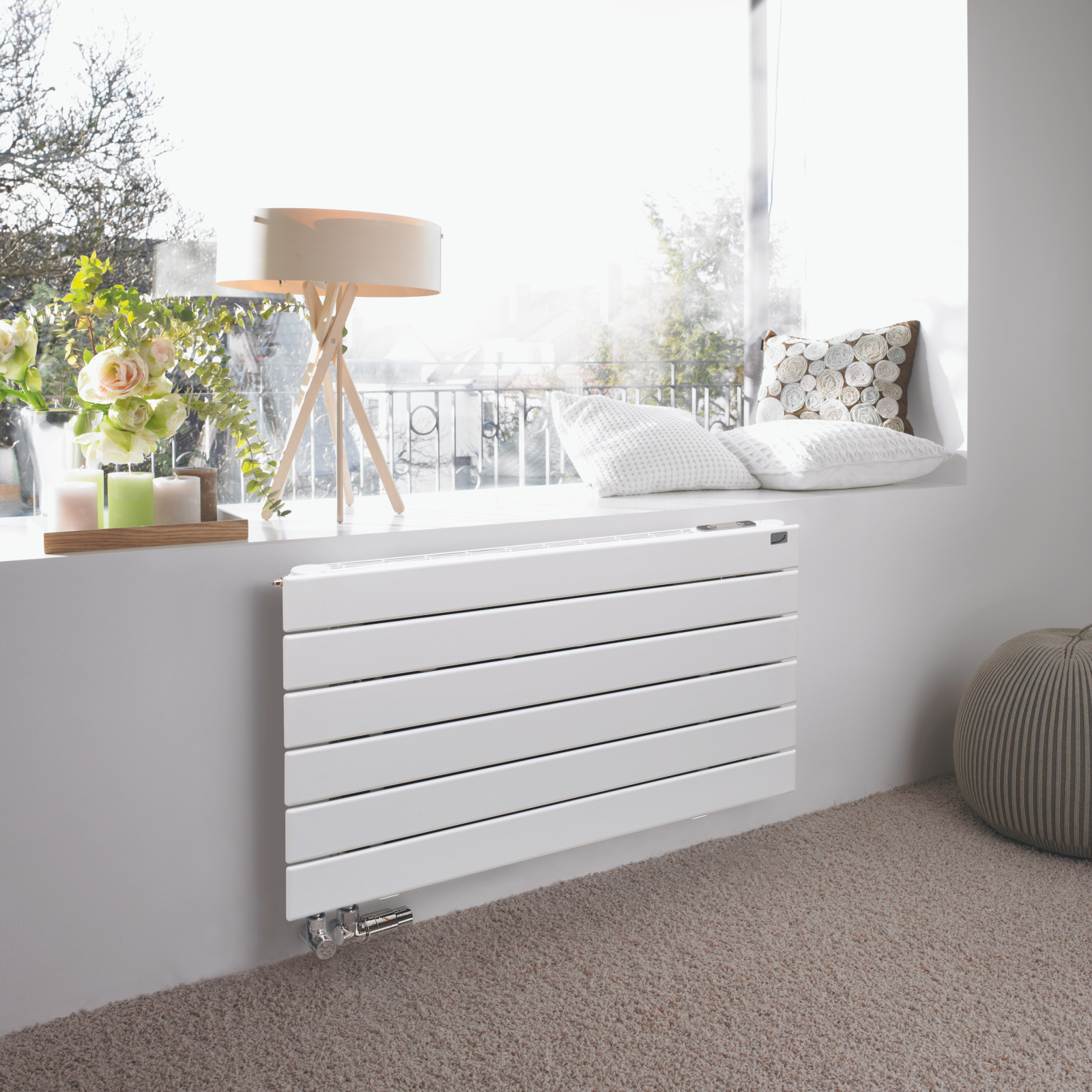 Rendering Zehnder Nova Neo Decorative radiator Front view