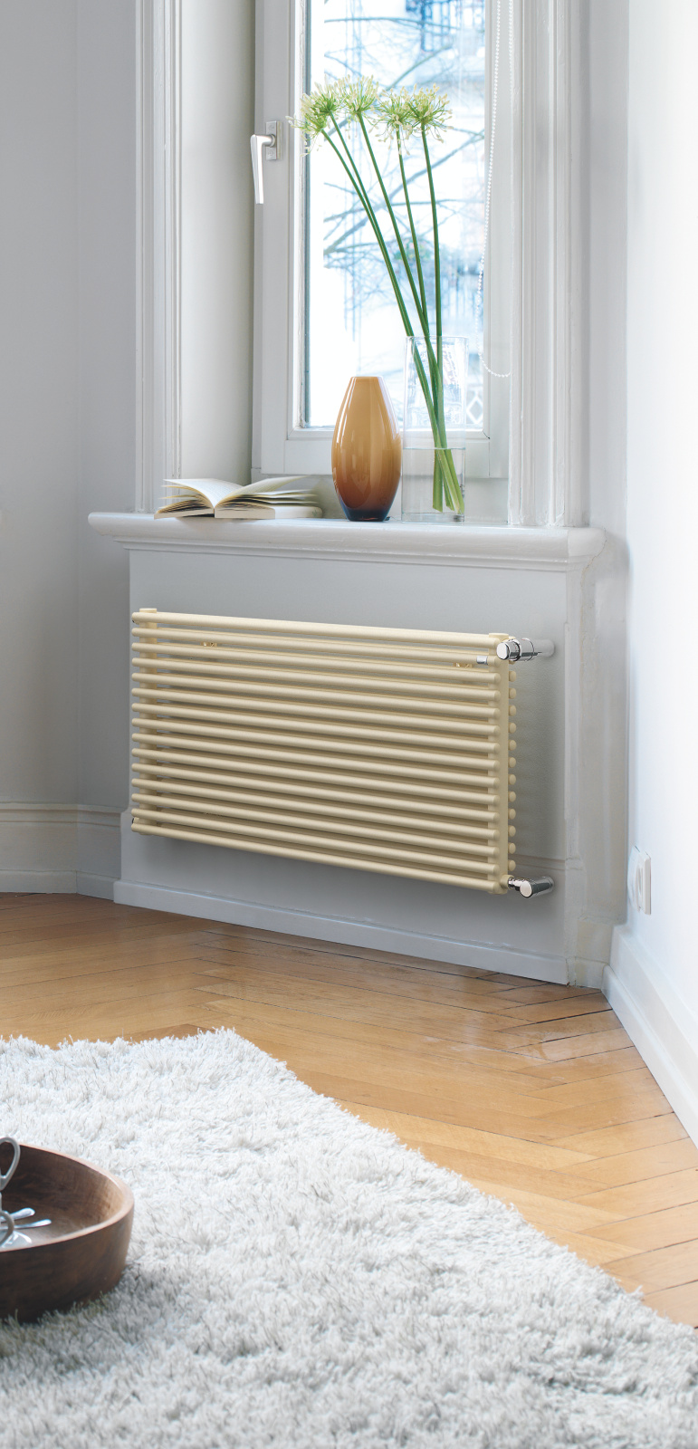 Rendering Zehnder Kleo Decorative radiator Front view