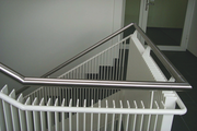 Zehnder_RAD_Excelsior-HY_staircase_corridor staircase, corridor, banister, stair railing, Gränichen, Stair railing, bevelled, single layer, angled, bevelled, single layer, angled, bevelled, single layer, angled