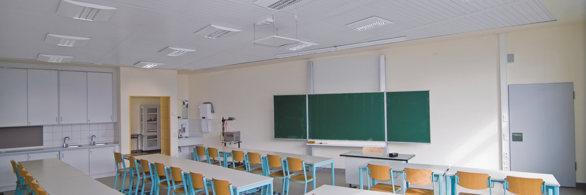 High school, Germany, Wertingen, classroom, classroom, reference, Closed ceilings