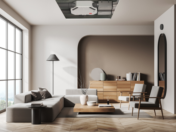 Rendering Zehnder ComfoAir Flex 250 Comfortable indoor ventilation Front view