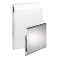 Comfoair70, CA 70, 4c, decentralized ventilation unit, single room, stainless steel, red, hood, plastic