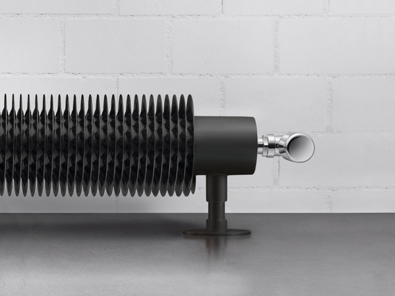 Runtal_RAD_Flow Form_black matt_detail_Print_72091 Rendering Decorative radiator