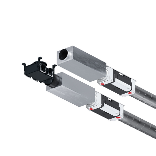 Zehnder_CSY_ComfoVarAero_CSI-ComfoCube_System_Cutout_persp Rendering Zehnder ComfoSilence Comfortable indoor ventilation Angled view