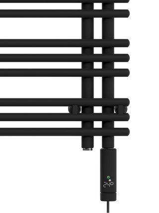 Zehnder_RAD_YuccaAsymL_170-60_EL_IHC_TrafficBlack_Cutout_Front_Focus