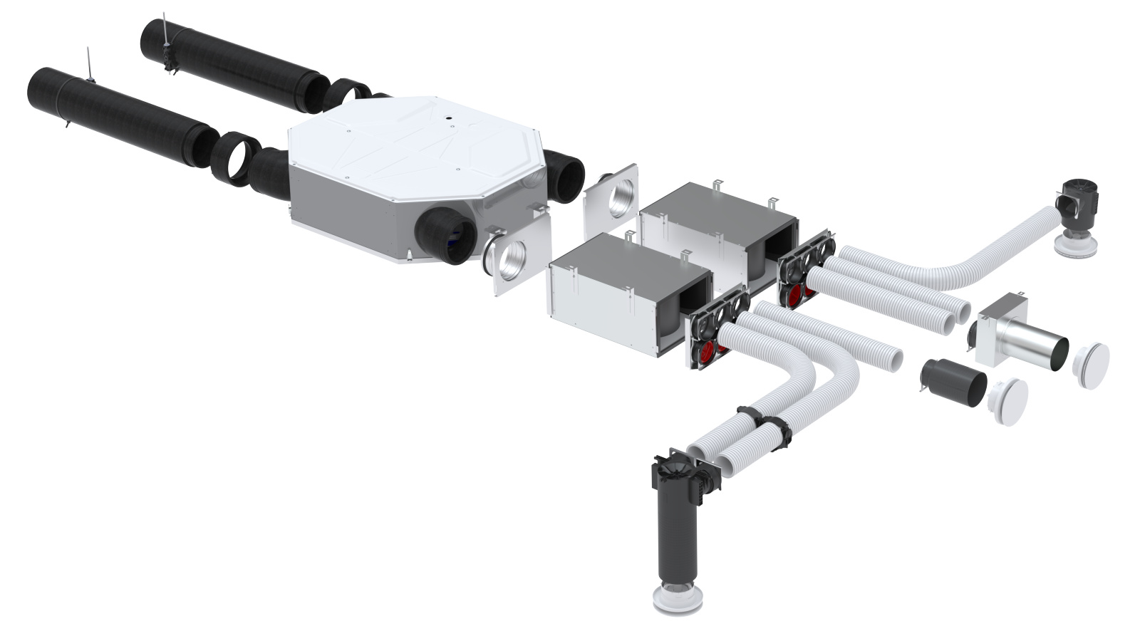 Cut-Out Comfortable indoor ventilation Angled view