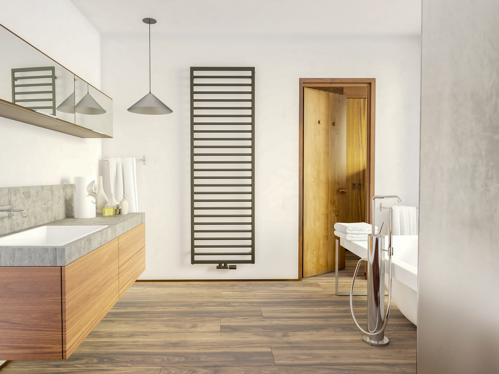 Rendering Zehnder Subway Decorative radiator Front view