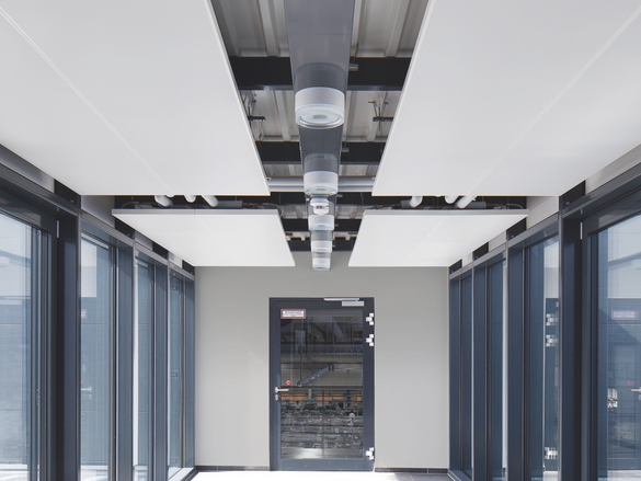 RAIF Ravensburg, Germany, corridor, reference, Ceiling canvas