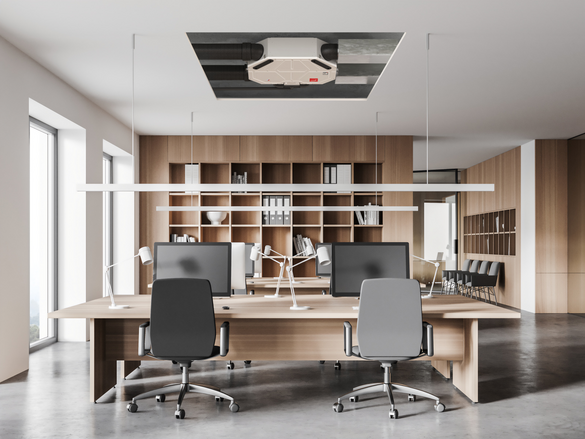 Stock Content Zehnder ComfoAir Flex 250 Comfortable indoor ventilation Angled view